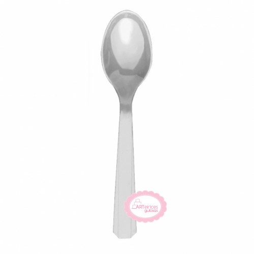 Colheres Reutilizáveis Prateado